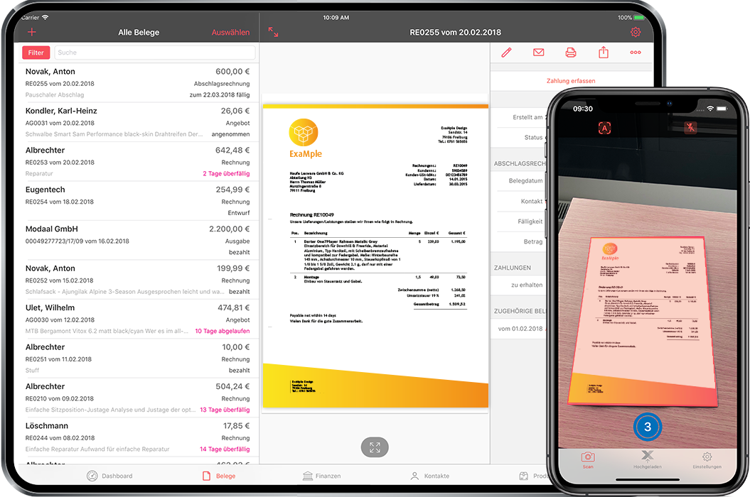 Mobile Belegerfassung in Lexware Office